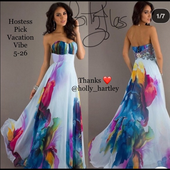 Dresses & Skirts - COLD WRAPPED SLEEVELESS FORAL DRESS